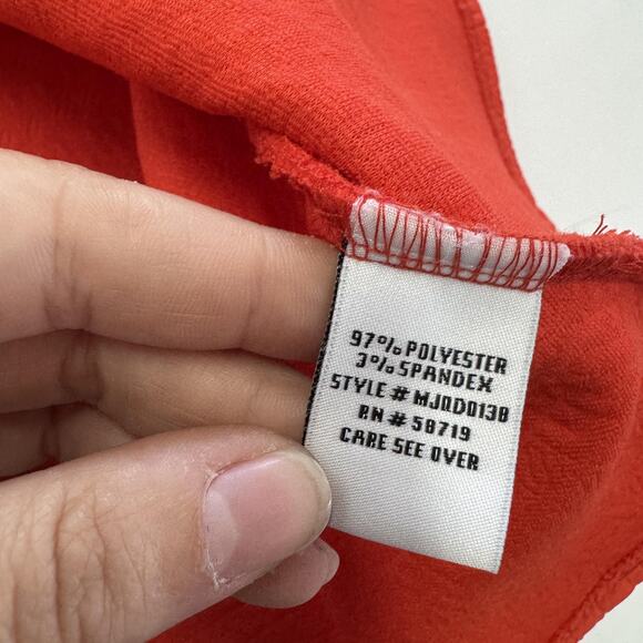 C'est Nous by Shoshanna Dress Womens Small Red Textured Fit Flare Sleeveless - Picture 4 of 7